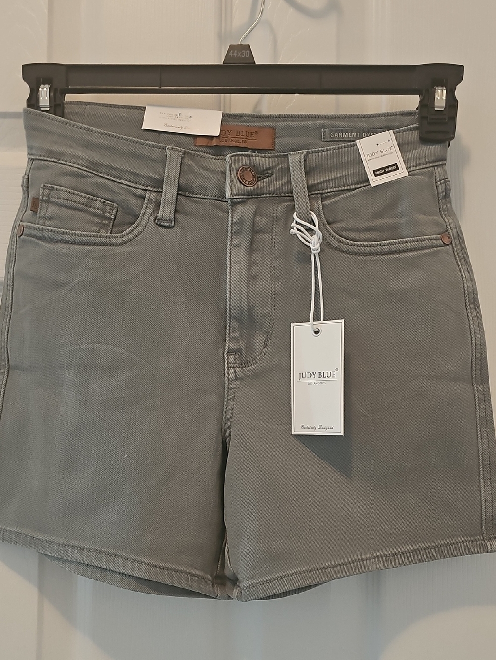 NWT Judy Blue Olive-Gray High-Rise Denim Shorts S